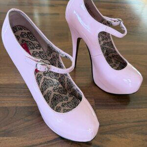 Bordello Teeze-07 Pink Patent Heels – Size 7